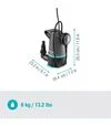 Насос заглибний для чистої/брудної води GARDENA 20000 Basic 2в1 (09018-47.000.00) - 2