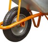 Тачка садовая Flora одноколесная, 58 л, 120 кг, колесо 14" (5055324) - 10