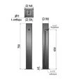 Колонка садовая квадратная РІВНИНА Standart 100x100 мм, с 1 краном (20104) - 4