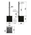 Колонка садовая круглая РІВНИНА Light 50 мм, с 2 кранами, дренажным модулем и решеткой "Полоса" (20205) - 2