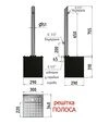 Колонка садовая круглая РІВНИНА Light 50 мм, с овальным верхом, с 2 кранами, дренажным модулем и решеткой "Полоса" (20205-1) - 2