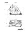 Пила заглибна Metabo KT 66 BL, 2250 Вт, 165 мм (601166000) - 6