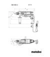 Дриль ударний Metabo SBE 800, 800 Вт, швидкозатискний патрон (601744000) - 2
