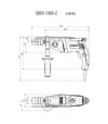Дриль ударний Metabo SBEV 1300-2 Futuro Top, 1300 Вт, кейс (600785500) - 4