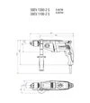 Дриль ударний Metabo SBEV 1300-2 S Futuro Plus, 1300 Вт, кейс (600786500) - 3