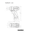 Дрель-шуруповерт аккумуляторный Metabo PowerMaxx BS Basic, 12 В, кейс (600984500) - 3
