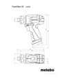 Дрель-шуруповерт ударная аккумуляторная Metabo PowerMaxx SB, 12 В, кейс (600385500) - 2