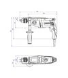 Дриль ударний Metabo SBE 780-2 Futuro Plus, 780 Вт, кейс (600781500) - 3