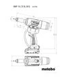 Заклепувальний пістолет акумуляторний Metabo NMP 18 LTX BL M10 18 В, кейс, без АКБ та ЗП (601788840) - 2