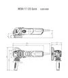 Кутова шліфмашина Metabo WEBA 17-125 Quick, 1700 Вт (600514000) - 4