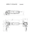 Кутова шліфмашина Metabo WEPBA 19-125 Q DS M-Brush, 1900 Вт, педальний вимикач (613114000) - 3