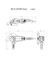 Угловая шлифмашина Metabo WE 22-230 MVT, 2200 Вт, без фиксации выключателя (606464260) - 2