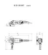 Кутова шліфмашина Metabo W 26-180 MVT, 2600 Вт, без фіксації вимикача (606473260) - 2