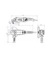 Кутова шліфмашина Metabo W 22-230 MVT, 2200 Вт, 230 мм (606462000) - 2