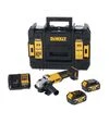 Кутова шліфмашина акумуляторна DeWALT DCG407M2T, 18В XR Li-lon 4 А*год, в кейсі - 6