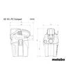 Пилосос будівельний акумуляторний Metabo AS 18 L PC Compact, 18 В, без АКБ та ЗП (602028850) - 2