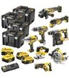 Набір акумуляторного електроінструменту DeWALT DCK865P4T в чотирьох кейсах TSTAK - 1