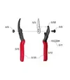 Ріжуче лезо 5/3 для секаторів Felco 5, 160L - 2