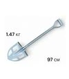 Лопата садова штикова з отворами HONMAMON TOMBO Silver SV21HR, 970x290x230 мм, 1,47 кг - 2