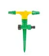 Ороситель для полива MASTERTOOL вращающийся 3-рожковый, 1/2", 12 м, на ножке (92-9322) - 1
