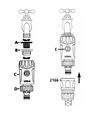 Коннектор HOZELOCK с обратным клапаном, 1/2", 5/8", 3/4" (2181 9000) - 2