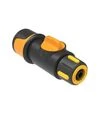 Соединитель для шланга Fiskars 3/8", с клапаном (1027085) - 1