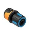 Соединитель для шланга Fiskars LB30, 1/2-5/8", с аквастопом (1027080) - 1