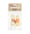 Ласощі для собак Flamingo жувальні кістки, обгорнуті м&rsquo;ясом курки, 11 см, 70 г - 1