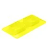 Миска складная для собак и кошек WAUDOG Silicone желтая, 385х230х50 мм - 1