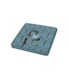 Миска-килимок для собак і котів WAUDOG Silicone для пошуку корму, сіра, 205х205х17 мм - 5