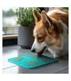 Миска-коврик для собак и кошек WAUDOG Silicone для слизывания, голубая, 190х190х10 мм - 5