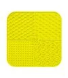 Миска-коврик для собак и кошек WAUDOG Silicone для слизывания, желтая, 190х190х10 мм - 1