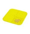 Миска-коврик для собак и кошек WAUDOG Silicone для слизывания, желтая, 190х190х10 мм - 3