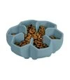 Миска для собак і котів WAUDOG Silicone для повільного харчування, сіра, 450 мл - 1