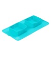 Миска складана для собак і котів WAUDOG Silicone блакитна, 385х230х50 мм - 3