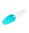 Поїлка-насадка на пляшку для собак і котів WAUDOG Silicone блакитна, 165х90 мм - 4