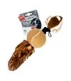 Игрушка для собак GiGwi Catch&amp;Fetch Барсук с двумя пищалками, 32 см - 2