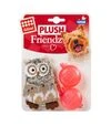 Игрушка для собак GiGwi Plush Friendz Сова с пищалкой, 10 см - 2