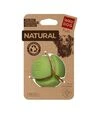 Игрушка для собак WAUDOG Fun Natural Мяч резиновый, зеленый, 7 см - 1