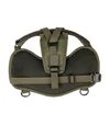 Шлея для служебных собак WAUDOG PRO-2 обхват 35-45 см, светоотражающая, металлический фастекс, хаки - 4