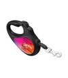 Поводок-рулетка для собак WAUDOG R-leash Конотопские магические войска, до 50 кг, светоотражающий, черный, 5 м - 4