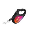 Поводок-рулетка для собак WAUDOG R-leash Конотопские магические войска, до 50 кг, светоотражающий, черный, 5 м - 5