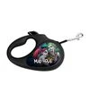 Поводок-рулетка для собак WAUDOG R-leash Безумная любовь, до 50 кг, светоотражающий, черный, 5 м - 1