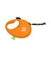Поводок-рулетка для собак WAUDOG R-leash до 20 кг, светоотражающий, с контейнером для пакетов, оранжевый, 5 м - 3