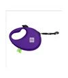 Повідець-рулетка для собак WAUDOG R-leash до 20 кг, світловідбивний, з контейнером для пакетів, фіолетовий, 5 м - 1