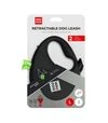 Поводок-рулетка для собак WAUDOG R-leash до 40 кг, светоотражающий, с контейнером для пакетов, черный, 5 м - 4