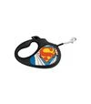 Поводок-рулетка для собак WAUDOG R-leash Супермен Герой, до 50 кг, светоотражающий, черный, 5 м - 7