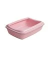 Туалет под наполнитель для кошек AnimAll с лопаткой, розовый, 50х37х13,5 см - 1