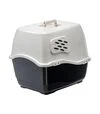 Туалет закрытый под наполнитель для кошек AnimAll фиолетовый, 52х37х48 см - 4