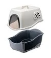 Туалет закрытый под наполнитель для кошек AnimAll фиолетовый, 52х37х48 см - 5